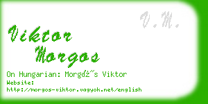 viktor morgos business card